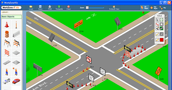 WorkZoneViz application screencapture